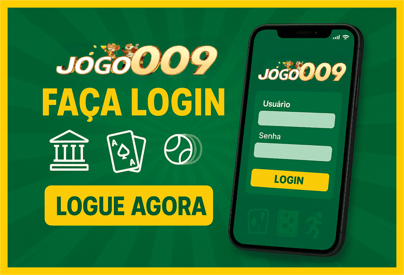 Imagem destacando login seguro na JOGO009 para novos usuários